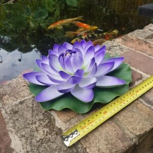Large purple floating fake water lily 280mm