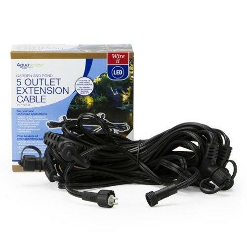 Aquascape Extension Cable with 5 Quick-Connects 7.6 metre-12V